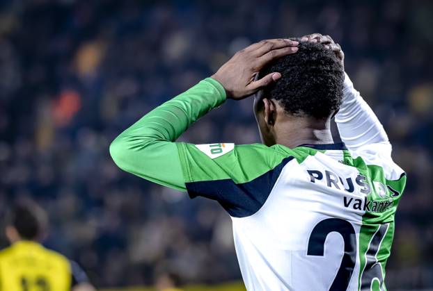 Feyenoord Rotterdam midfielder Givairo Read during the match NAC Feyenoord at the Rat Verlegh stadium for the Dutch Eredivisie season 2024 2025 in BREDA, Netherlands on 15 february 2025, photo by Marcel van Dorst EYE4images DeFodi Images Defodi 746 216389 Defodi-746