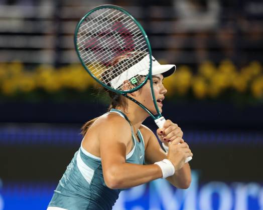 Emma Raducanu, Dubai Duty Free Tennis Championships, Dubai, U.A.E. Copyright: xJuergenxHasenkopfx