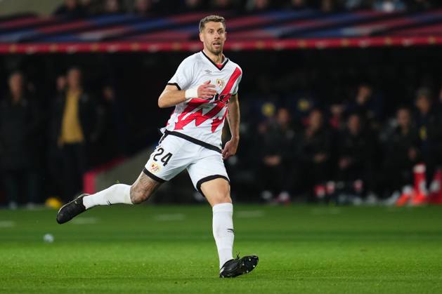 FC Barcelona, Barca Rayo Vallecano. La Liga EA Sports match. Date 24 Florian Lejeune of Rayo Vallecano during the La Liga EA Sports match between FC Barcelona and Rayo Vallecano played at Lluis Companys Stadium on February 17, 2025 in Barcelona, Spain. kpng Copyright: xBaguxBlancox xPRESSINPHOTOx PS_240217_BAR_RAY_1235