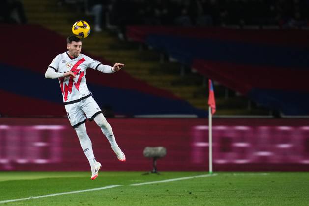 FC Barcelona, Barca Rayo Vallecano. La Liga EA Sports match. Date 24 Adrian Embarba of Rayo Vallecano during the La Liga EA Sports match between FC Barcelona and Rayo Vallecano played at Lluis Companys Stadium on February 17, 2025 in Barcelona, Spain. kpng Copyright: xBaguxBlancox xPRESSINPHOTOx PS_240217_1986