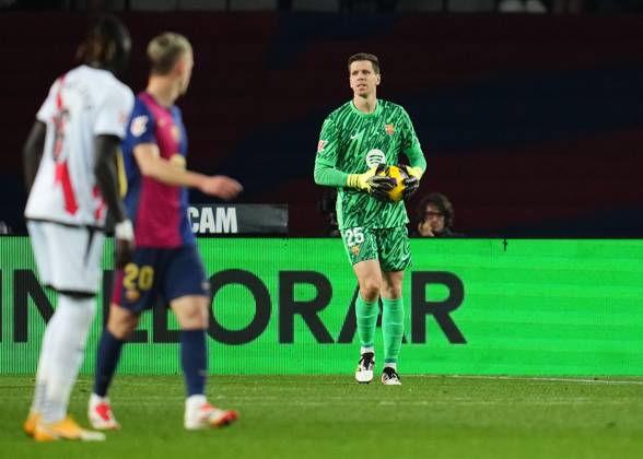 FC Barcelona, Barca Rayo Vallecano. La Liga EA Sports match. Date 24 Wojciech Szczesny of FC Barcelona during the La Liga EA Sports match between FC Barcelona and Rayo Vallecano played at Lluis Companys Stadium on February 17, 2025 in Barcelona, Spain. kpng Copyright: xBaguxBlancox xPRESSINPHOTOx PS_240217_1998
