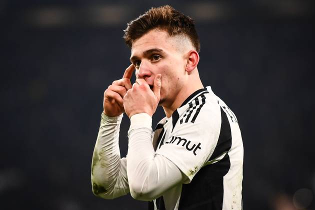 February 16, 2025, Turin, Italy, Italy: Francisco CONCEICAO of Juventus celebrates his goal during the Serie A match between Juventus FC and FC Internazionale at Allianz Stadium on January 16, 2025 in Turin, Italy. Turin Italy - ZUMAm308 20250216_zsp_m308_058 Copyright: xMatthieuxMirvillex