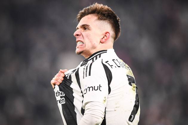 February 16, 2025, Turin, Italy, Italy: Francisco CONCEICAO of Juventus celebrates his goal during the Serie A match between Juventus FC and FC Internazionale at Allianz Stadium on January 16, 2025 in Turin, Italy. Turin Italy - ZUMAm308 20250216_zsp_m308_066 Copyright: xMatthieuxMirvillex