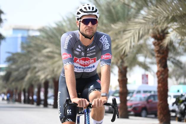 UAE Tour 2025 - Stage 3 JEBEL JAIS, UNITED ARAB EMIRATES - FEBRUARY 19 : Rickaert Jonas (BEL) of Alpecin-Deceuninck pictured during Stage 3 of the UAE Tour 2025 cycling race with start in Ras Al Khaimah and finish in Jebel Jais (181km) on February 19, 2025 in Jebel Jais, United Arab Emirates, 19 02 2025 Jebel Jais United Arab Emirates  Copyright: xPeterxDexVoechtx