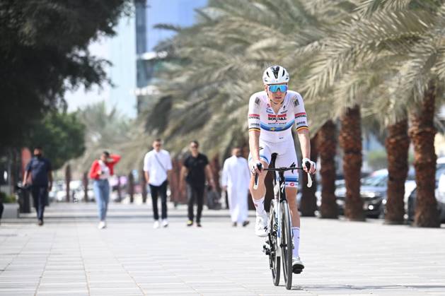 UAE Tour 2025 - Stage 3 JEBEL JAIS, UNITED ARAB EMIRATES - FEBRUARY 19 : Merlier Tim (BEL) of Soudal Quick-Step pictured during Stage 3 of the UAE Tour 2025 cycling race with start in Ras Al Khaimah and finish in Jebel Jais (181km) on February 19, 2025 in Jebel Jais, United Arab Emirates, 19 02 2025 Jebel Jais United Arab Emirates  Copyright: xPeterxDexVoechtx