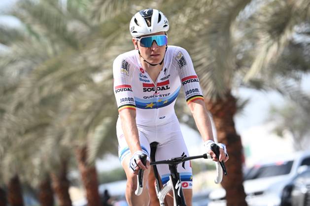 UAE Tour 2025 - Stage 3 JEBEL JAIS, UNITED ARAB EMIRATES - FEBRUARY 19 : Merlier Tim (BEL) of Soudal Quick-Step pictured during Stage 3 of the UAE Tour 2025 cycling race with start in Ras Al Khaimah and finish in Jebel Jais (181km) on February 19, 2025 in Jebel Jais, United Arab Emirates, 19 02 2025 Jebel Jais United Arab Emirates  Copyright: xPeterxDexVoechtx