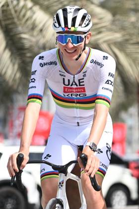 UAE Tour 2025 - Stage 3 JEBEL JAIS, UNITED ARAB EMIRATES - FEBRUARY 19 : Pogacar Tadej (SLO) of UAE Team Emirates pictured during Stage 3 of the UAE Tour 2025 cycling race with start in Ras Al Khaimah and finish in Jebel Jais (181km) on February 19, 2025 in Jebel Jais, United Arab Emirates, 19 02 2025 Jebel Jais United Arab Emirates  Copyright: xPeterxDexVoechtx