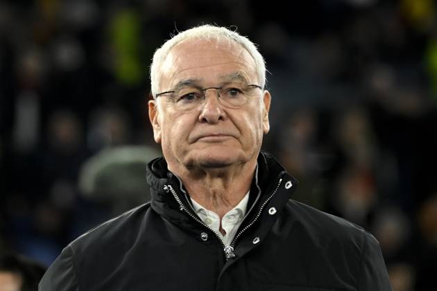 Claudio Ranieri, head coach of AS Roma, looks on during the Europa League football match between AS Roma and FC Porto at Olimpico stadium in Rome (Italy), February 20, 2025. andreaxstaccioli
