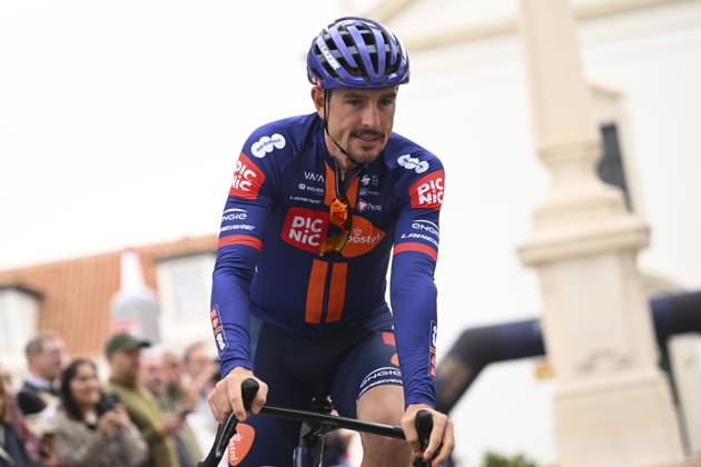 2025 Volta Algarve cycling race - Stage 3 TAVIRA, PORTUGAL - FEBRUARY 21 : Degenkolb John (GER) of Team Picnic PostNL during stage 3 of the 51th edition of the Volta Algarve cycling race, with start in Vila Real Santo Antonio and finish in Tavira on February 21, 2025 in Tavira, Portugal, 21 02 2025 ( Motordriver Kenny Verfaillie - Tavira Portugal  Copyright: xTomasxSiskx