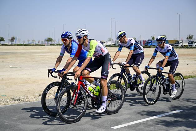 UAE Tour 2025 - Stage 6 ABU DHABI , UNITED ARAB EMIRATES - FEBRUARY 22 : Colleoni Kevin (ITA) of Intermarché - Wanty during Stage 6 of the UAE Tour 2025 cycling race with start in Abu Dhabi Cycling Club and finish in Abu Dhabi Breakwater (165 km) on February 22, 2025 in Abu Dhabi , United Arab Emirates, 22 02 2025 Abu Dhabi United Arab Emirates  Copyright: xPeterxDexVoechtx