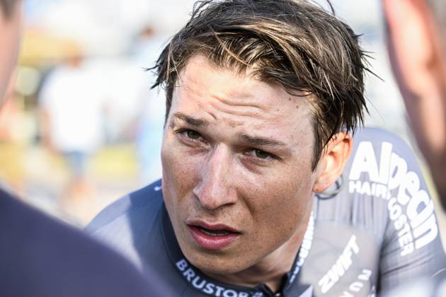 UAE Tour 2025 - Stage 6 ABU DHABI , UNITED ARAB EMIRATES - FEBRUARY 22 : Philipsen Jasper (BEL) of Alpecin-Deceuninck after the race during Stage 6 of the UAE Tour 2025 cycling race with start in Abu Dhabi Cycling Club and finish in Abu Dhabi Breakwater (165 km) on February 22, 2025 in Abu Dhabi , United Arab Emirates, 22 02 2025 Abu Dhabi United Arab Emirates  Copyright: xPeterxDexVoechtx