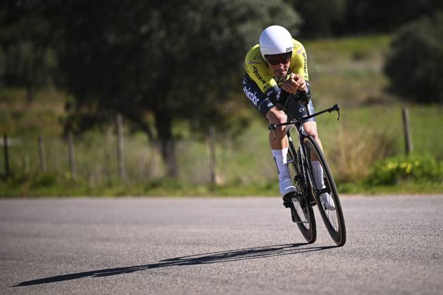 2025 Volta Algarve cycling race - Stage 5 MALHAO, PORTUGAL - FEBRUARY 23 : Costa Fabio (POR) of Anicolor Tien 21 during stage 5, an individual time trial, of the 51th edition of the Volta Algarve cycling race, with start in Salir and finish in Malhao on February 23, 2025 in Malhao, Portugal, 23 02 2025 ( Motordriver Kenny Verfaillie - Malhao Portugal  Copyright: xTomasxSiskx