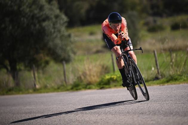 2025 Volta Algarve cycling race - Stage 5 MALHAO, PORTUGAL - FEBRUARY 23 : Carvalho Andre (POR) of Efapel Cycling during stage 5, an individual time trial, of the 51th edition of the Volta Algarve cycling race, with start in Salir and finish in Malhao on February 23, 2025 in Malhao, Portugal, 23 02 2025 ( Motordriver Kenny Verfaillie - Malhao Portugal  Copyright: xTomasxSiskx