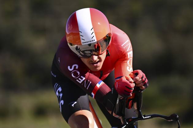 2025 Volta Algarve cycling race - Stage 5 MALHAO, PORTUGAL - FEBRUARY 23 : Thomas Geraint (GBR) of Ineos Grenadiers during stage 5, an individual time trial, of the 51th edition of the Volta Algarve cycling race, with start in Salir and finish in Malhao on February 23, 2025 in Malhao, Portugal, 23 02 2025 ( Motordriver Kenny Verfaillie - Malhao Portugal Copyright: xTomasxSiskx