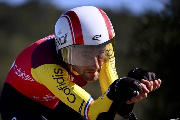 2025 Volta Algarve cycling race - Stage 5 MALHAO, PORTUGAL - FEBRUARY 23 : Thomas Benjamin (FRA) of Cofidis during stage 5, an individual time trial, of the 51th edition of the Volta Algarve cycling race, with start in Salir and finish in Malhao on February 23, 2025 in Malhao, Portugal, 23 02 2025 ( Motordriver Kenny Verfaillie - Malhao Portugal Copyright: xTomasxSiskx