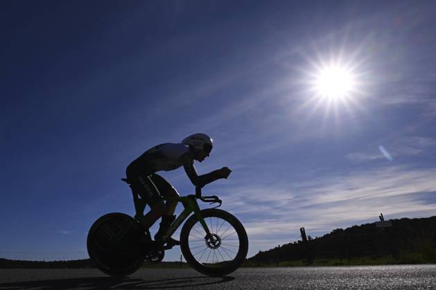 2025 Volta Algarve cycling race - Stage 5 MALHAO, PORTUGAL - FEBRUARY 23 : Sorarrain Gorka (ESP) of Caja Rural-Seguros RGA during stage 5, an individual time trial, of the 51th edition of the Volta Algarve cycling race, with start in Salir and finish in Malhao on February 23, 2025 in Malhao, Portugal, 23 02 2025 ( Motordriver Kenny Verfaillie - Malhao Portugal  Copyright: xTomasxSiskx