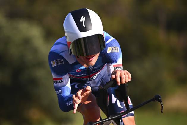 2025 Volta Algarve cycling race - Stage 5 MALHAO, PORTUGAL - FEBRUARY 23 : Van Wilder Ilan (BEL) of Soudal Quick-Step during stage 5, an individual time trial, of the 51th edition of the Volta Algarve cycling race, with start in Salir and finish in Malhao on February 23, 2025 in Malhao, Portugal, 23 02 2025 ( Motordriver Kenny Verfaillie - Malhao Portugal  Copyright: xTomasxSiskx