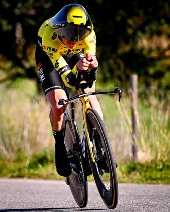 2025 Volta Algarve cycling race - Stage 5 MALHAO, PORTUGAL - FEBRUARY 23 : Kuss Sepp (USA) of Team Visma I Lease a Bike during stage 5, an individual time trial, of the 51th edition of the Volta Algarve cycling race, with start in Salir and finish in Malhao on February 23, 2025 in Malhao, Portugal, 23 02 2025 ( Motordriver Kenny Verfaillie -  Copyright: xTomasxSiskx
