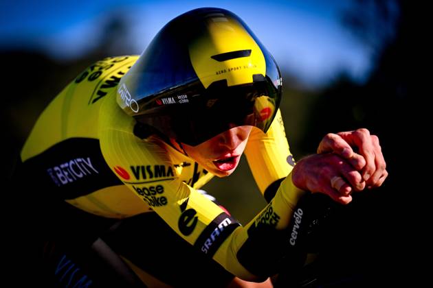 2025 Volta Algarve cycling race - Stage 5 MALHAO, PORTUGAL - FEBRUARY 23 : Vingegaard Jonas (DEN) of Team Visma I Lease a Bike during stage 5, an individual time trial, of the 51th edition of the Volta Algarve cycling race, with start in Salir and finish in Malhao on February 23, 2025 in Malhao, Portugal, 23 02 2025 ( Motordriver Kenny Verfaillie -  Copyright: xTomasxSiskx
