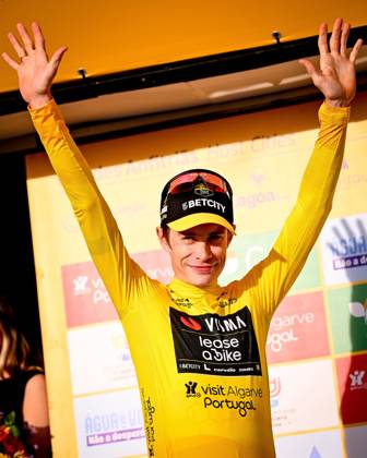 2025 Volta Algarve cycling race - Stage 5 MALHAO, PORTUGAL - FEBRUARY 23 : Vingegaard Jonas (DEN) of Team Visma I Lease a Bike during stage 5, an individual time trial, of the 51th edition of the Volta Algarve cycling race, with start in Salir and finish in Malhao on February 23, 2025 in Malhao, Portugal, 23 02 2025 ( Motordriver Kenny Verfaillie -  Copyright: xTomasxSiskx