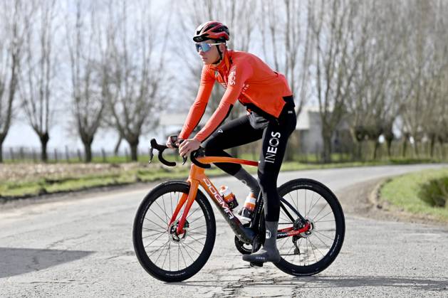 Flanders Classics opening weekend 2025 - training session 26 02 2025 GENT, BELGIUM - FEBRUARY 26 : rider of Ineos Grenadiers pictured during a during a training session ahead of the Flanders Classics opening weekend with Omloop Het Nieuwsblad and Kuurne Brussel Kuurne on February 26, 2025 in Gent, Belgium, 26 02 2025 Gent Belgium  Copyright: xJanxDexMeuleneirx