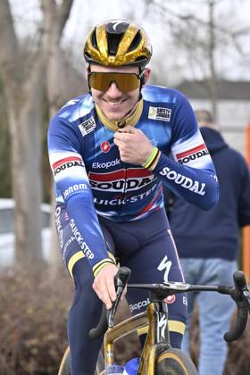 Flanders Classics opening weekend 2025 - training session 26 02 2025 GENT, BELGIUM - FEBRUARY 26 : Evenepoel Remco (BEL) of Soudal - Quick Step pictured during a during a training session ahead of the Flanders Classics opening weekend with Omloop Het Nieuwsblad and Kuurne Brussel Kuurne on February 26, 2025 in Gent, Belgium, 26 02 2025 Gent Belgium Copyright: xJanxDexMeuleneirx