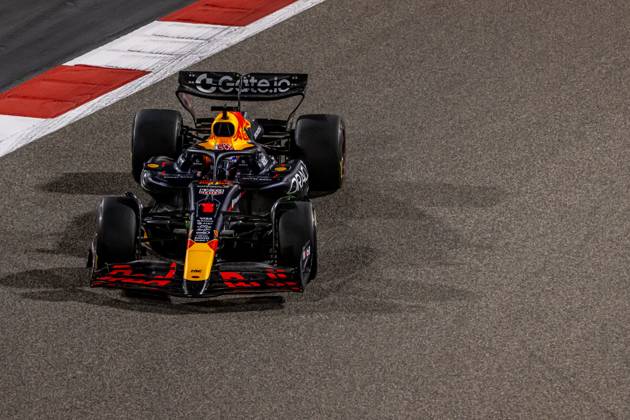 SAKHIR, BAHRAIN: Max Verstappen, racing for the Red Bull Racing team during the 2025 Formula 1 Bahrain Testing at the Bahrain International Circuit in Sakhir, Bahrain