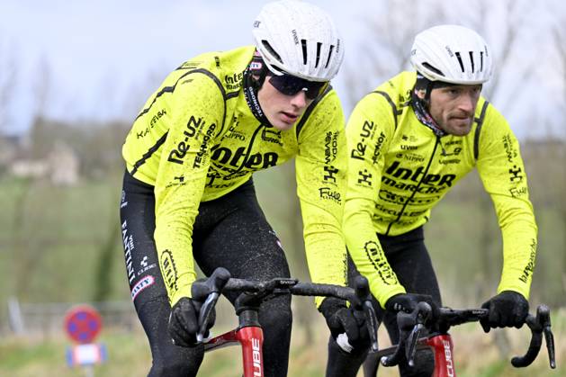 Flanders Classics opening weekend 2025 - training session 27 02 2025 GENT, BELGIUM - FEBRUARY 27 : riders of Intermarche - Wanty pictured during a training session ahead of the Flanders Classics opening weekend with Omloop Het Nieuwsblad and Kuurne Brussel Kuurne on February 27, 2025 in Gent, Belgium, 27 02 2025 Gent Belgium  Copyright: xJanxDexMeuleneirx