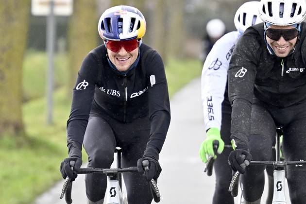 Flanders Classics opening weekend 2025 - training session 27 02 2025 HOREBEKE, BELGIUM - FEBRUARY 27 : Pidcock Thomas (GBR) GBR of Q36.5 Pro Cycling Team pictured during a during a training session ahead of the Flanders Classics opening weekend with Omloop Het Nieuwsblad and Kuurne Brussel Kuurne on February 27, 2025 in Horebeke, Belgium, 27 02 2025 Horebeke Belgium Copyright: xJanxDexMeuleneirx