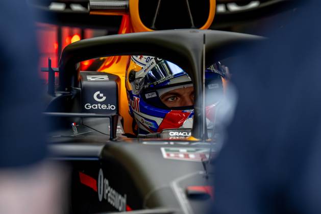 SAKHIR, BAHRAIN: Max Verstappen, racing for the Red Bull Racing team during the 2025 Formula 1 Bahrain Testing at the Bahrain International Circuit in Sakhir, Bahrain