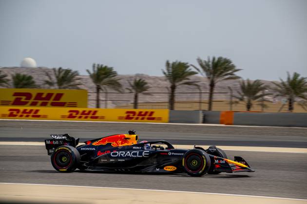 SAKHIR, BAHRAIN: Max Verstappen, racing for the Red Bull Racing team during the 2025 Formula 1 Bahrain Testing at the Bahrain International Circuit in Sakhir, Bahrain