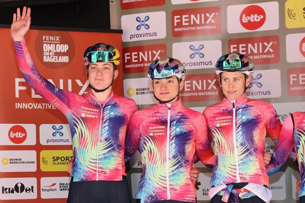 Fenix Omloop van het Hageland AARSCHOT TIELT - WINGE, Belgium 02 03 2025 Zoë Backstedt , Canyon Sram pictured during the Fenix Omloop van het Hageland on 02 March 2025 ( Picture by Gianni Barbieux Photo News ).  Copyright: xGiannixBarbieuxx