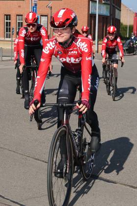 Fenix Omloop van het Hageland AARSCHOT TIELT - WINGE, Belgium 02 03 2025 Lotto Ladies pictured during the Fenix Omloop van het Hageland on 02 March 2025 ( Picture by Gianni Barbieux Photo News ).  Copyright: xGiannixBarbieuxx