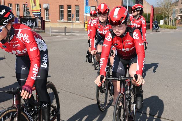 Fenix Omloop van het Hageland AARSCHOT TIELT - WINGE, Belgium 02 03 2025 Lotto Ladies pictured during the Fenix Omloop van het Hageland on 02 March 2025 ( Picture by Gianni Barbieux Photo News ).  Copyright: xGiannixBarbieuxx