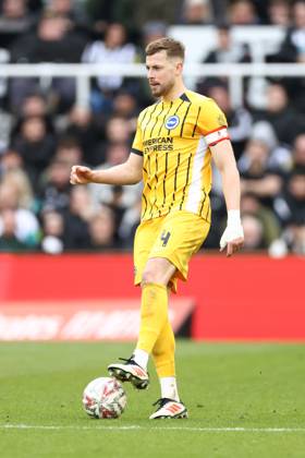 Newcastle United v Brighton and Hove Albion FA Cup 02 03 2025. 5th Round Adam Webster of Brighton & Hove Albion during the FA Cup match between Newcastle United and Brighton and Hove Albion at St. James s Park, Newcastle, England on 2 March 2025. Newcastle St. James s Park Tyne and Wear England Editorial use only DataCo restrictions apply See www.football-dataco.com , Copyright: xRyanxBrownex PSI-21551-0126