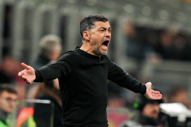 AC Milan& x2019;s head coach Sergio Conceicao reacts during the Serie A soccer match between Milan and Lazio at San Siro Stadium in Milano, north Italy - Sunday, March 02, 2025. - Soccer . Copyright: xMarcoxAlpozzi LaPressex