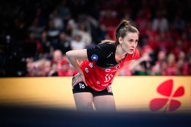 02 03 2025, SAP Arena, Mannheim Volleyball, DVV Cup Final, USC Münster Muenster vs Dresdner SC Sarah Straube 18 Dresden
