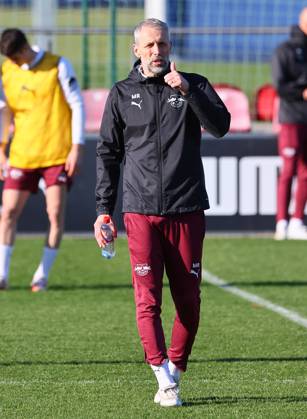 RB Leipzig Training Bundesliga Leipzig, 04 03 2025, RBL Training Center, Fußball Bundesliga , RB LEIPZIG Training , In the picture Coach Marco Rose RB Leipzig , For editorial use only Only editorial use , Picture Point