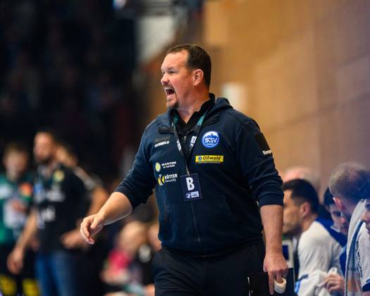 Misha Kaufmann Coach, ThSV Eisenach GER, ThSV Eisenach vs SC Magdeburg, Handball, Daikin 1 Handball Bundesliga, 22 Matchday, Season 2024 2025, 08 03 2025 GER, ThSV Eisenach vs SC Magdeburg, Handball, Daikin 1 Handball Bundesliga, 22 Matchday, Season 2024 2025, 08 03 2025 Eisenach Copyright: xEibner-Pressefoto MartinxHerbstx EP_MHT