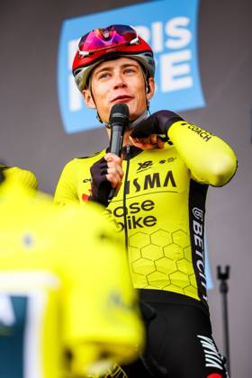 Danish Jonas Vingegaard Hansen of Team Visma-Lease a Bike pictured at the start of the first stage of 83th edition of the Paris-Nice cycling race, from and to Le Perray-en-Yvelines (156,5km), Sunday 09 March 2025. DAVIDxPINTENS x114551999x