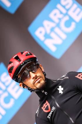 French Julian Alaphilippe of Tudor Pro Cycling Team pictured at the start of stage two of the 83th edition of the Paris-Nice cycling race, from Montesson to Bellegarde (183,9 km) in France, Monday 10 March 2025. DAVIDxPINTENS x114604072x