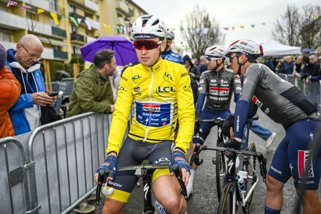 Paris - Nice 2025 - stage 2 BELLEGARDE, FRANCE - MARCH 10 : Merlier Tim (BEL) of Soudal Quick-Step before the start of the race during stage 2 of the 83th edition of the Paris - Nice cycling race, a stage of 183,9km with start in Montesson and finish in Bellegarde on March 10, 2025 in Bellegarde, France, 10 03 2025 ( Motordriver Kenny Verfaillie - Bellegarde France  Copyright: xNicoxVereeckenx