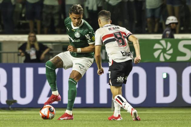 Match between Palmeiras and Sao Paulo for the Sao Paulo championship Sao paulo (sp), 03 10 2025 - paulistao palmeiras vs sao paulo richard rios from palmeiras in a play in the match between palmeiras and sao paulo, valid for the semi-final of the 2025 paulista football championship, on the night of this monday, march 10, 2025, at allianz parque, in sao paulo-sp (Foto: Leco Viana Thenews2 imago images) SPO Copyright: xLecoxVianax