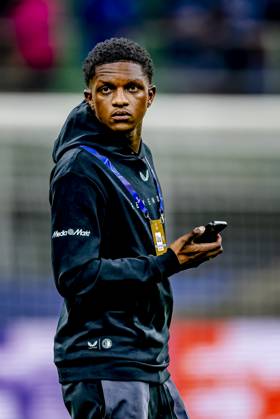 Feyenoord Rotterdam midfielder Givairo Read during the match Inter Feyenoord at the San Siro Stadium for the UEFA Champions League Round of 16 2st leg season 2024 2025 in MILAN, Italia on 11 march 2025, photo by Marcel van Dorst EYE4images DeFodi Images