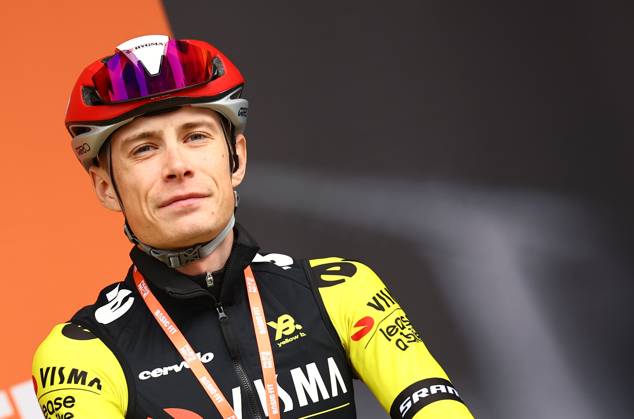 Danish Jonas Vingegaard Hansen of Team Visma-Lease a Bike pictured at the start of stage four of the 83th edition of the Paris-Nice cycling race, 163,4km from Vichy to La Loge des Gardes, France, Wednesday 12 March 2025. DAVIDxPINTENS  x114746304x