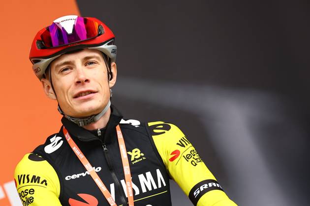 Danish Jonas Vingegaard Hansen of Team Visma-Lease a Bike pictured at the start of stage four of the 83th edition of the Paris-Nice cycling race, 163,4km from Vichy to La Loge des Gardes, France, Wednesday 12 March 2025. DAVIDxPINTENS  x114746420x