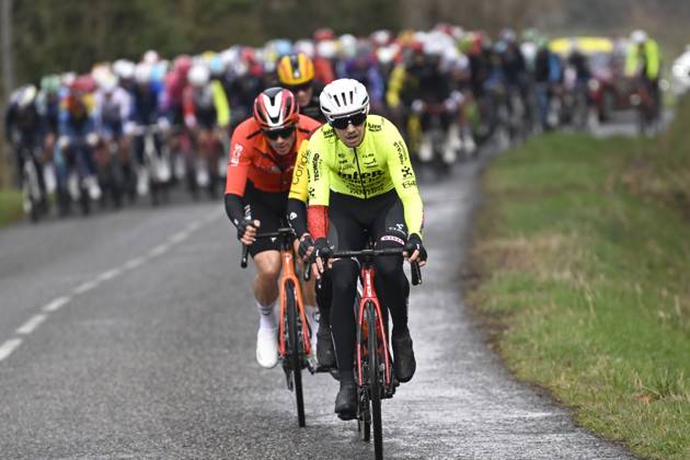 Paris - Nice 2025 - stage 4 LA LOGE DES GARDES, FRANCE - MARCH 12 : Smith Dion (NZL) of Intermarche - Wanty during stage 4 of the 83th edition of the Paris - Nice cycling race, a stage of 163,4km with start in Vichy and finish in La Loge Des Gardes on March 12, 2025 in La Loge Des Gardes, France, 12 03 2025 ( Motordriver Kenny Verfaillie - La Loge Des Gardes France  Copyright: xNicoxVereeckenx