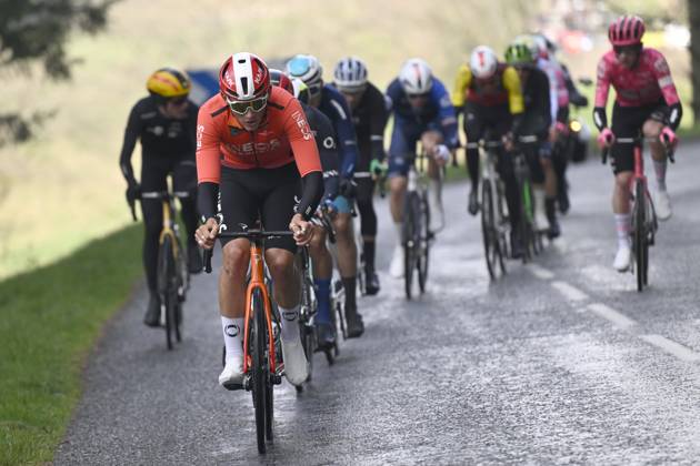Paris - Nice 2025 - stage 4 LA LOGE DES GARDES, FRANCE - MARCH 12 : Tarling Joshua (GBR) of Ineos Grenadiers during stage 4 of the 83th edition of the Paris - Nice cycling race, a stage of 163,4km with start in Vichy and finish in La Loge Des Gardes on March 12, 2025 in La Loge Des Gardes, France, 12 03 2025 ( Motordriver Kenny Verfaillie - La Loge Des Gardes France  Copyright: xNicoxVereeckenx