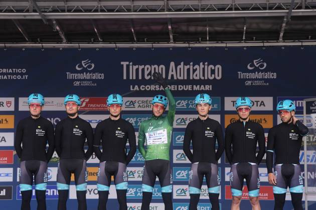 Tarozzi Manueleof Vf Group Bardianicsf-Faizane during the 60th Tirreno - Adriatico 2025, Stage 4 from Norcia to Trasacco - on March 13, 2025 in Norcia, Umbria, Italy.  Copyright: xFabioxFerrari LaPressex