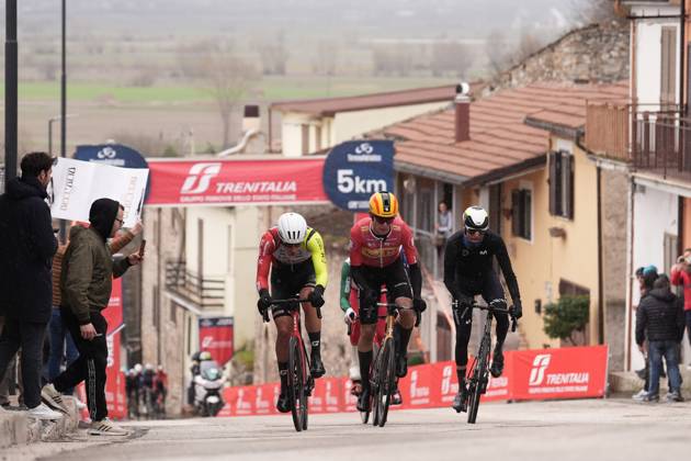 The escape leader of the race during the 60th Tirreno - Adriatico 2025, Stage 4 from Norcia to Trasacco - on March 13, 2025 in Norcia, Umbria, Italy.  Copyright: xMassimoxPaolone LaPressex
